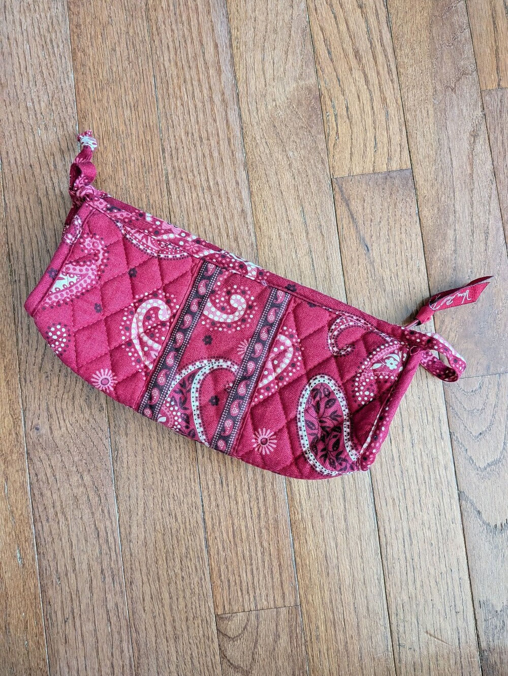Vera Bradley Pink Quilted Paisley Cosmetic Bag